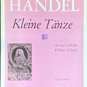ヘンデル Kleine Tnze (23ヴァイオリン)輸入楽譜 Hndel 洋書