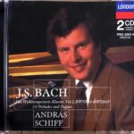 J.S.バッハ 平均律クラヴィーア曲集第1巻 (ピアノ) アンドラーシュ・シフ Johann Sebastian Bach Das Wohltemperierte Klavier Vol.1 Andr?s Schiff