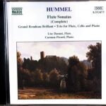 フンメル フルートソナタ集 (フルート、ピアノ) リズ・ダウスト、カルメン・ピカード Johann Nepomuk Hummel Flute Sonatas Lise Daoust, Carmen Picard