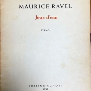 ラヴェル 水の戯れ 輸入楽譜 ravel jeux d'eau ピアノ piano 洋書