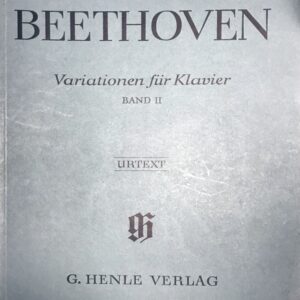 ベートーヴェン 変奏曲集 第2巻 輸入楽譜 beethoven variationen fur klavier ピアノ piano 洋書