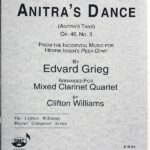 グリーグ アニトラの踊り「ペール・ギュント」より (クラリネット四重奏) 輸入楽譜 Grieg Anitora’s Dance Op.46 No.3 洋書