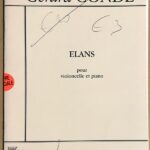 ジェラール・コンデ Elans チェロとピアノ 輸入楽譜 Gerard Conde Elans pour violoncelle et piano 洋書