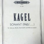 カーゲル Sonant (1960/....) (f?r Gitarre Harfe Kontraba? und Fellinstrumente) 輸入楽譜 Kagel 現代音楽 洋書
