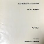 カールハインツ・シュトックハウゼン ミクストゥール スタディスコア 輸入楽譜 Stockhausen Nr.16 Mixtur Partitur 洋書