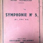 オネゲル 交響曲 第5番 「3つのレ」 スタディ・スコア　輸入楽譜 Honegger Symphonie No.5 di tre re 洋書