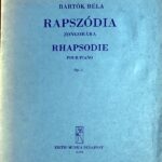 バルトーク ピアノと管弦楽のための狂詩曲 Op.1/ピアノ・ソロ用編曲 輸入楽譜 Bartok Rhapsody pour piano 洋書