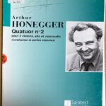 オネゲル 弦楽四重奏曲 第2番 輸入楽譜 Honegger Quatuor No.2 ２バイオリンビオラチェロ 洋書