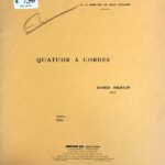 ミヨー 弦楽四重奏曲 第1番 Op.5: パート譜セット 輸入楽譜 Milhaud Quatuor a cordes 2バイオリンビオラチェロ 洋書