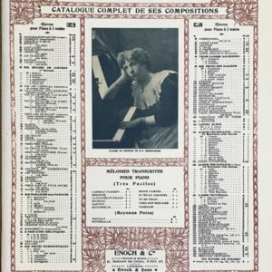 シャミナード 謝肉祭のワルツ Op.73 (2台ピアノ) 輸入楽譜 Chaminade Valse Carnavalesque 洋書