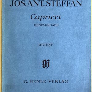 ステファン 5つのカプリッチョ(初版) (ピアノ・ソロ) 輸入楽譜 STEFFAN 5 Capricci(Erstausgabe) 洋書