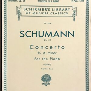 シューマン ピアノ協奏曲 イ短調 Op.54/Hughes編 (2台ピアノ) 輸入楽譜 SCHUMANN Konzert a-moll Op.54/Ed. Hughes 洋書