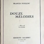 プーランク 12の歌曲 第2巻 (中声用) 輸入楽譜 Poulenc Douze Melodies Vol.2(M) 声楽 歌曲 ヴォーカル 洋書