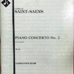 サン＝サーンス ピアノ協奏曲第2番 フルスコア 輸入楽譜 Saint-Saens Piano concerto No.2 in G minor Op.22 conductor's score 洋書