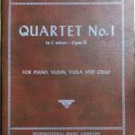 フォーレ ピアノ四重奏曲 第1番 ハ短調 Op. 15 (ピアノバイオリンビオラチェロ) 輸入楽譜 Faure Quartet No.1 in C minor Op.15 洋書