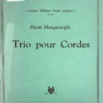 ピエール・ハスケノフ 弦楽三重奏曲 輸入楽譜 Pierre Hasquenoph Trio pour Cordes バイオリン ビオラ チェロ 洋書