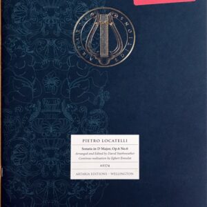 ピエトロ・ロカテッリ チェロ・ソナタ ニ長調 Op.6 No.6 輸入楽譜 Pietro Locatelli Sonata in D Major Op.6 No.6 洋書