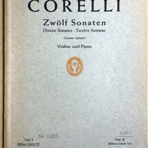 コレッリ 12のバイオリン・ソナタ Op.5 第1巻: 第1番-第6番 (ヴァイオリン＋ピアノ) 輸入楽譜 CORELLI Sonaten Op.5 Bd.1: Nr.1-6 洋書