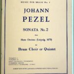 ペーツェル 午前十時の音楽(塔の音楽)より ソナタ 第2番 (金管アンサンブル スコア＋パート譜) 輸入楽譜 PEZEL Hora Decima: Sonata No.2