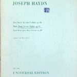 ハイドン 3つの二重奏曲 Op.99 (ヴァイオリン二重奏) 輸入楽譜 HAYDN 3 Duos Op.99 洋書