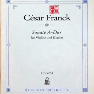 フランク ヴァイオリン・ソナタ　イ長調/ブッシュ校訂 (ヴァイオリン+ピアノ) 輸入楽譜 Franck Sonata in A 洋書