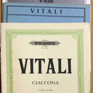 ヴィターリ シャコンヌ ト短調 (ヴァイオリン＋ピアノ) 輸入楽譜 Vitali Ciaccona Chaconne g-moll 洋書 4冊セット