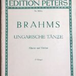 ブラームス ハンガリー舞曲選集 (ヴァイオリン＋ピアノ) 輸入楽譜 BRAHMS Ungarische Tanze 洋書