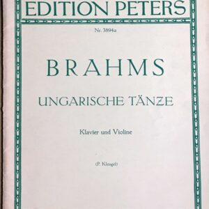 ブラームス ハンガリー舞曲選集 (ヴァイオリン＋ピアノ) 輸入楽譜 BRAHMS Ungarische Tanze 洋書