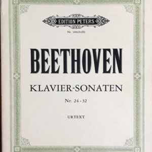 ベートーヴェン ピアノ・ソナタ集 24－32番 (ピアノ・ソロ) 輸入楽譜 Beethoven Klavier-Sonaten Nr.24-32 洋書