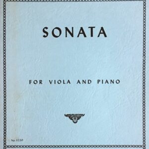 ロベール・カサドシュ ソナタ・Op.12 (ヴィオラ＋ピアノ) 輸入楽譜 Casadesus Sonata for Viola and Piano 洋書