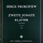 プロコフィエフ／ピアノ・ソナタ 第2番 ニ短調 Op.14（1912） (ピアノ・ソロ) 輸入楽譜 Prokofiew Zweite Sonate fur Klavier Op.14 洋書