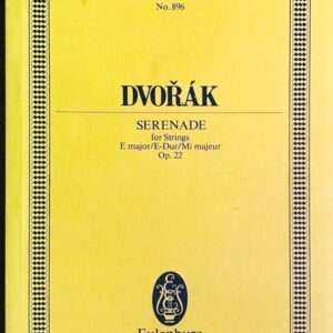 ドヴォルザーク 弦楽セレナード (スタディ・スコア) 輸入楽譜 Dvorak Serenade op. 22 E major for Strings 洋書