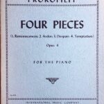プロコフィエフ 4つのピアノ小品 Op.4 (ピアノ・ソロ) 輸入楽譜 PROKOFIEFF 4 Pieces Op.4 洋書