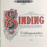 ジンディング(シンディング) 春のさざめき Op.32/3 (ピアノ・ソロ) 輸入楽譜 SINDING Rustle of Spring Op.32/3 洋書