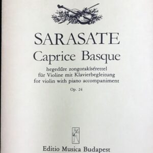 サラサーテ バスク奇想曲 Op.24 (ヴァイオリン＋ピアノ) 輸入楽譜 Sarasate Caprice Basque Op.24 洋書