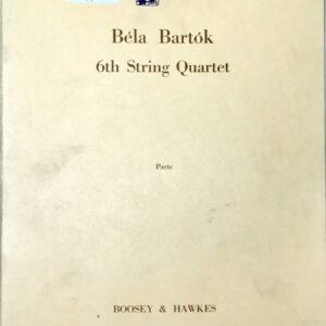 バルトーク 弦楽四重奏曲 第6番 (パート譜セット) 輸入楽譜 BARTOK String Quartet No.6 洋書
