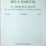 バルトーク 弦楽四重奏曲 第4番 (パート譜セット) 輸入楽譜 BARTOK String Quartet No.4 洋書