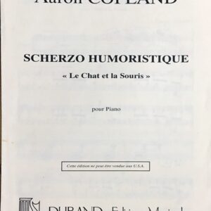 コープランド ユーモラスなスケルツオォ「ねことねずみ」 (ピアノ・ソロ) 輸入楽譜 COPLAND Scherzo Humoristique Le Chat et la Souris