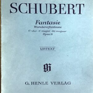シューベルト 幻想曲「さすらい人」 Op.15 D. 760 (ピアノ・ソロ) 輸入楽譜 SCHUBERT Fantasie C-Dur Op.15 D 760 Wanderer 洋書