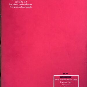 ガーシュイン ピアノ協奏曲 へ長調 (2台ピアノ) 輸入楽譜 GERSHWIN Concerto in F 洋書