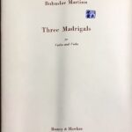 マルティヌー バイオリンとビオラのための3つのマドリガル (二重奏) 輸入楽譜 MARTINU 3 Madrigals for Violin and Viola 洋書