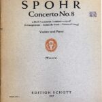 シュポーア バイオリン協奏曲 第8番 イ短調 Op.47 (ヴァイオリン＋ピアノ) 輸入楽譜 SPOHR Konzert Nr.8 a-moll Op.47 洋書