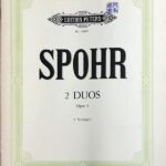 シュポーア 2つの二重奏曲 Op.9 (ヴァイオリン二重奏 パート譜セット) 輸入楽譜 SPOHR 2 Duette Op.9/Ed. Herrmann 洋書