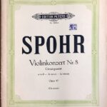 シュポーア バイオリン協奏曲 第8番 イ短調 Op.47 (ヴァイオリン＋ピアノ) 輸入楽譜 SPOHR Konzert Nr.8 a-moll Op.47/Ed. Davisson 洋書