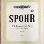 シュポーア バイオリン協奏曲 7番 ホ短調 Op.38 (ヴァイオリン＋ピアノ) 輸入楽譜 SPOHR Konzert Nr.7 e-moll Op.38 洋書