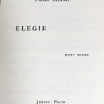ドビュッシー エレジー (ピアノ・ソロ) 輸入楽譜 Debussy Elegie 洋書