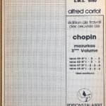 ショパン マズルカ集 第3巻/コルトー編: OP.59 63 67 68 遺作 (ピアノ・ソロ) 輸入楽譜 CHOPIN Mazurkas Vol.33/Ed. Cortot 洋書