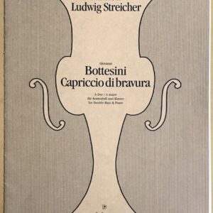 ボッテジーニ カプリッチョ・ブラヴーラ イ長調 (コントラバス＋ピアノ) 輸入楽譜 BOTTESINI Capriccio di Bravura A-dur 洋書