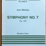 シベリウス 交響曲第7番 ハ長調 作品105 (ミニチュアスコア) 輸入楽譜 Sibelius Symphony Op.105 洋書