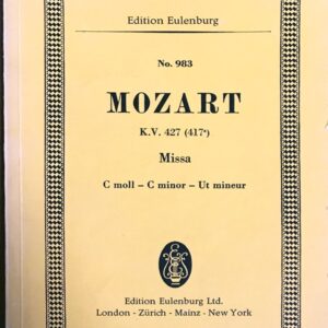 モーツァルト ミサ ハ短調 KV 427(417a) (合唱＋オーケストラ ポケットスコア) 輸入楽譜 MOZART Missa c-moll KV 427(417a) 洋書